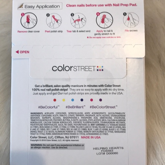 Hearts on pink Nail strips and Perfectly Posh Coffee Vanilla chunk soap bath bar - Picture 5 of 5